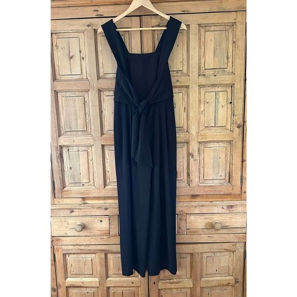 Club Monaco Ralph Lauren 2 Black Tie Back Romper Jumpsuit Tank Sleeveless - Picture 6 of 11